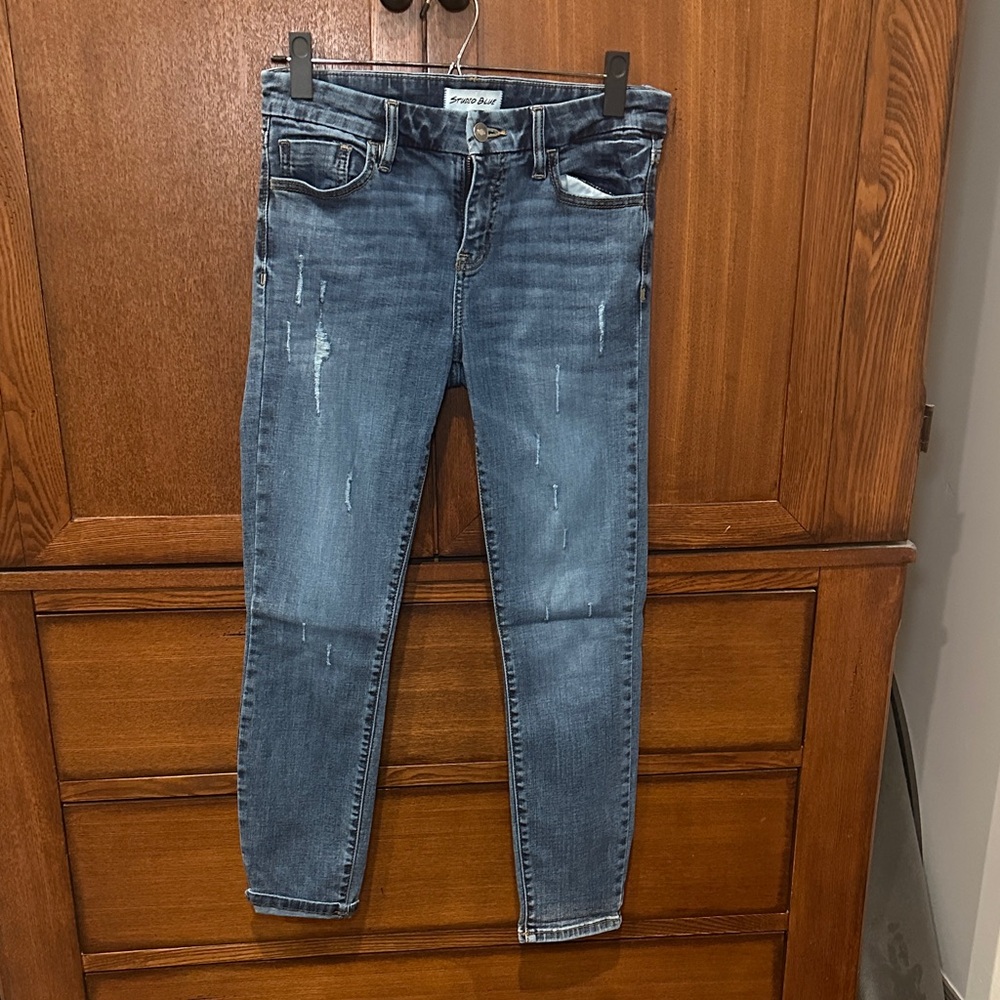 Trendy Blue Skinny Jeans